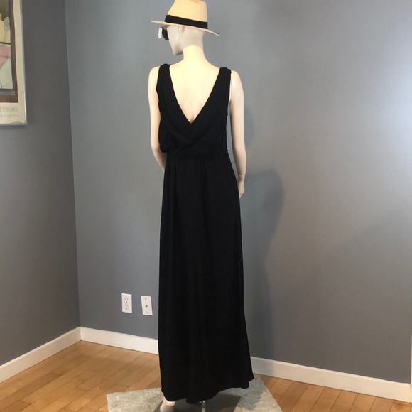 NWT Vince Black Maxi Sleeveless Dress Sz XS - Picture 4 of 8
